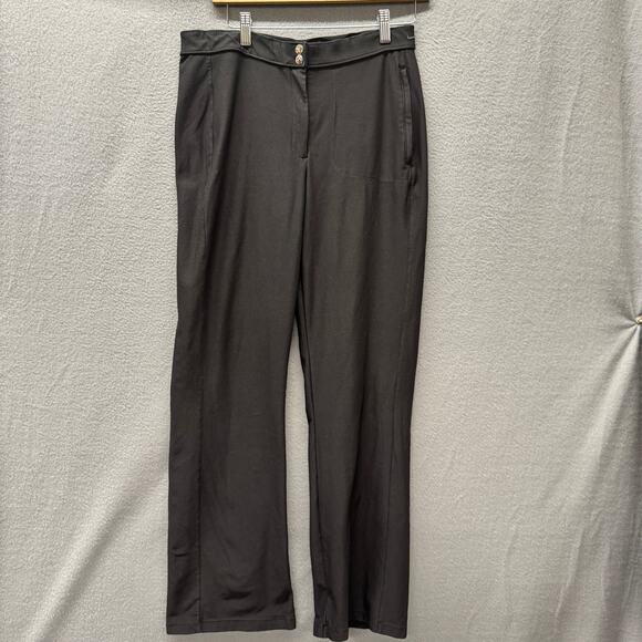 Nike Training Pants Womens Medium Black Straight Leg Dri Fit Stretch Vintage - Picture 2 of 10